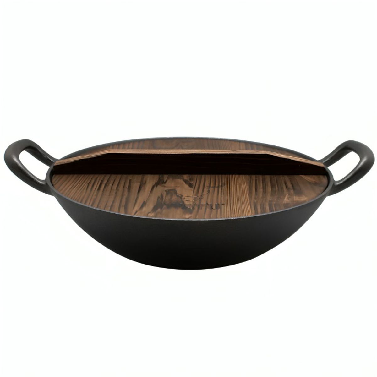 WAYU - OLLA CON TAPA DE MADERA WAYU IRON CAST
