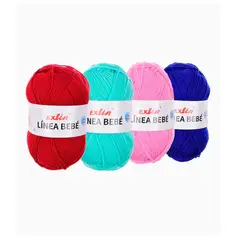 GENERICO - Lana Ovillo Línea Bebé set 10 und Colores Surtidos