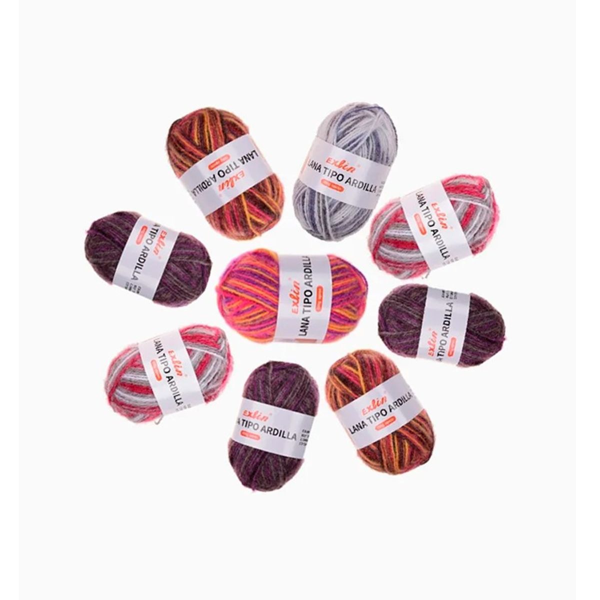 GENERICO - Lana Ovillo Tipo Ardilla set 10 und