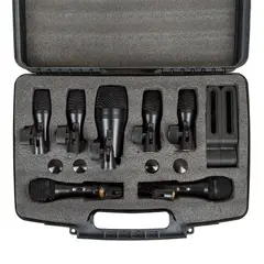 EPIC - Kit 7 Micrófonos Para Batería Con Maletín