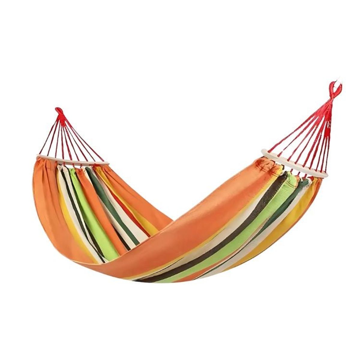 CRUSEC - Hamaca Individual 260 X 80 Cm Resistente Comoda - Naranja