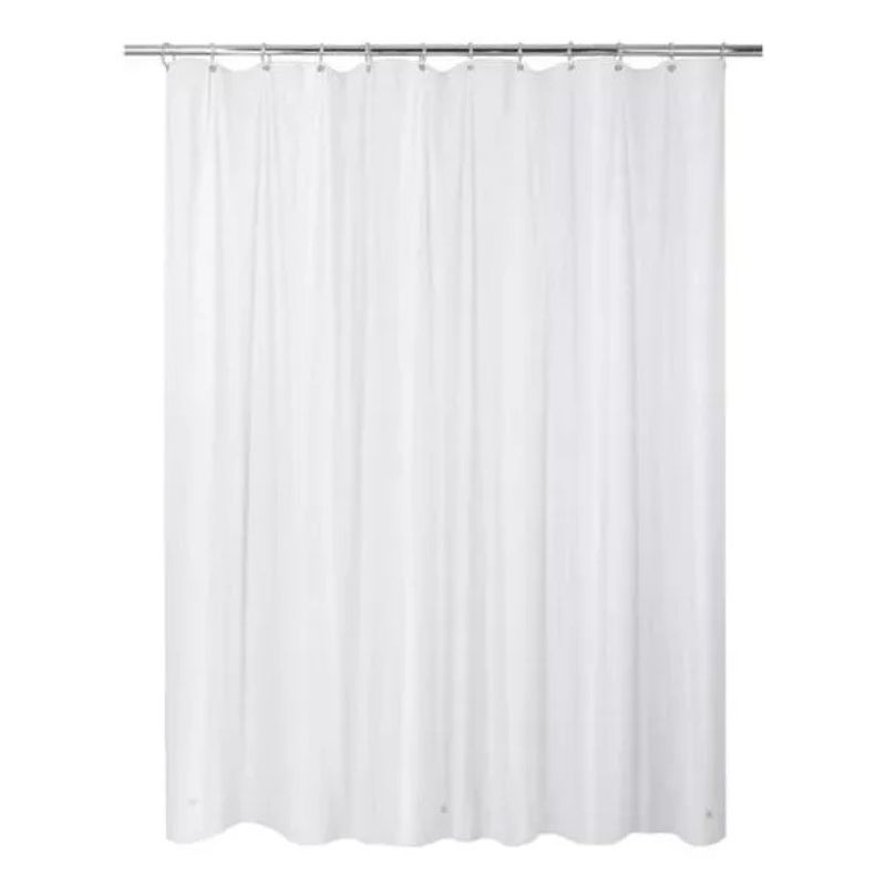 GENERICO - Cortina Baño Impermeable 180x180 Cms + 12 Ganchos