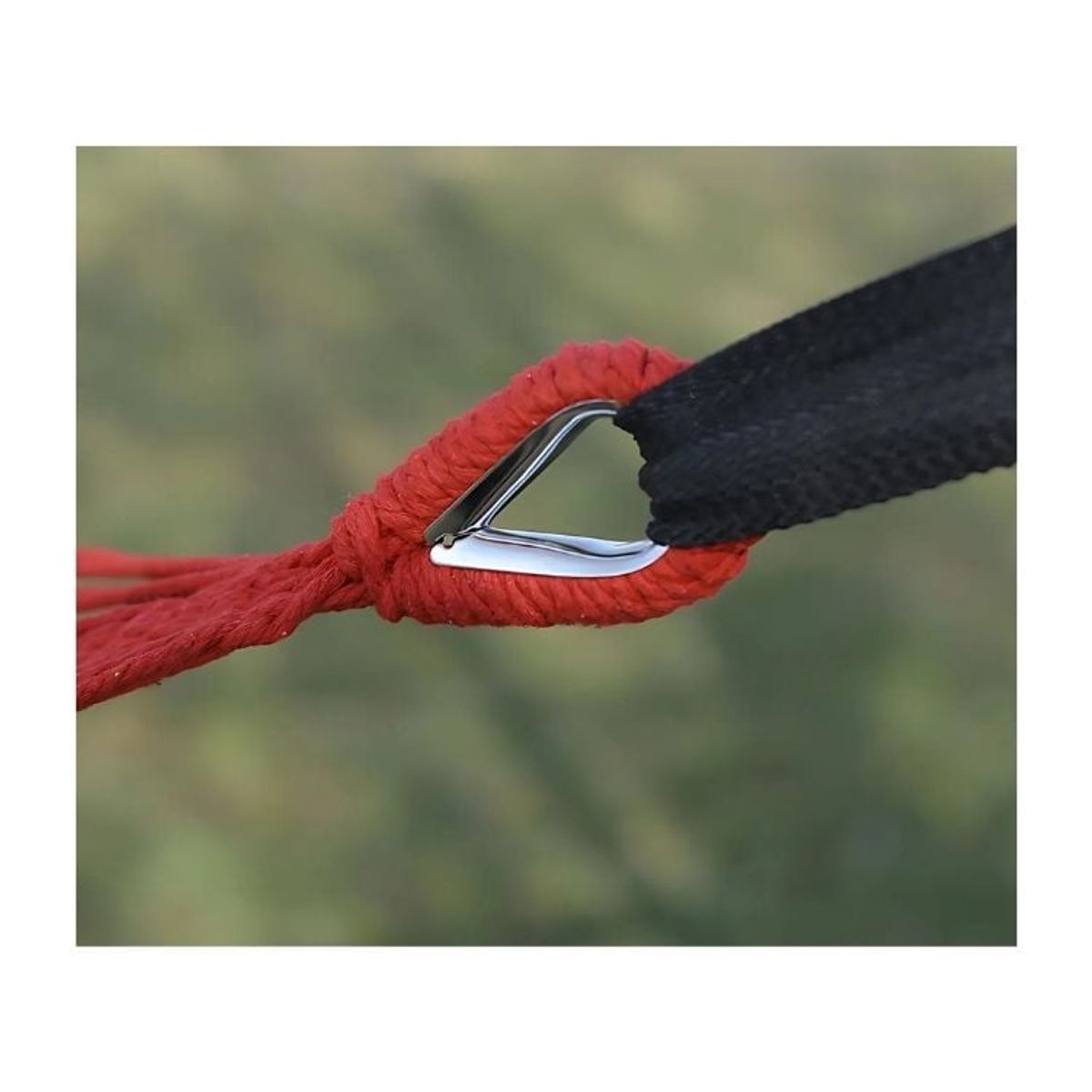 CRUSEC - Hamaca Individual 260 X 80 Cm Resistente Comoda - Roja