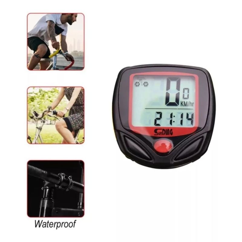 GENERICO - Velocímetro Para Bicicleta  Odometro  Hora