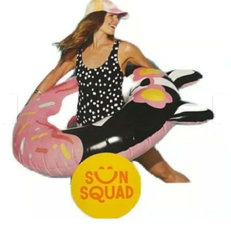 GENERICO - Flotador Inflable Redondo Sun Squad Verano Piscina Pool Floa