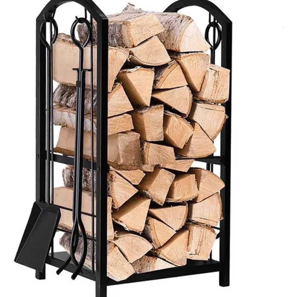 MUNDO MAGIA - Leñero Con Accesorios Decoracion