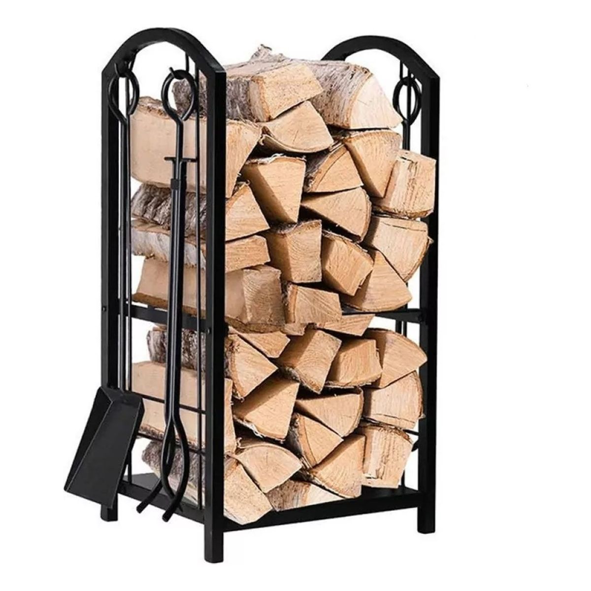 MUNDO MAGIA - Leñero Con Accesorios Decoracion