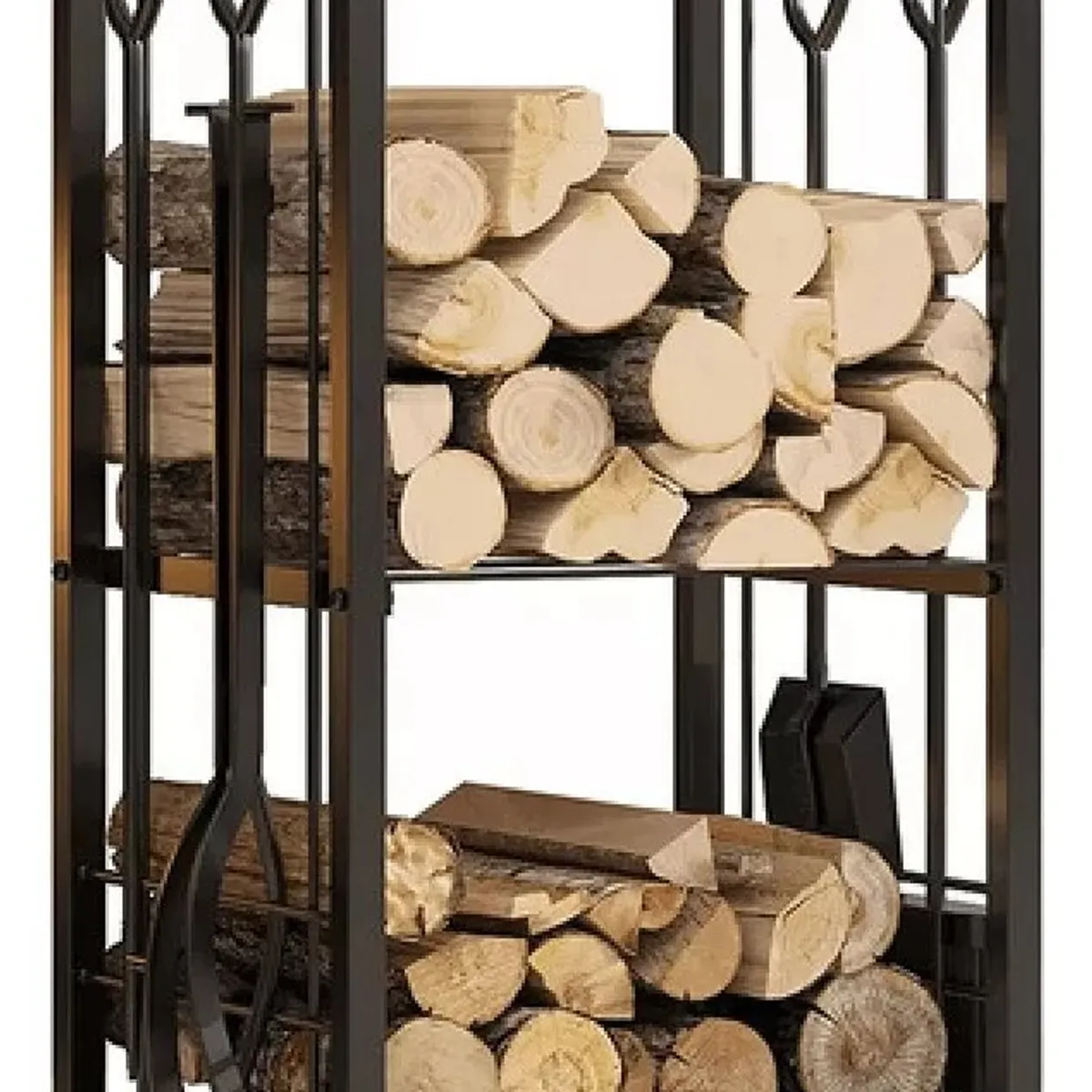 MUNDO MAGIA - Leñero Con Accesorios Decoracion