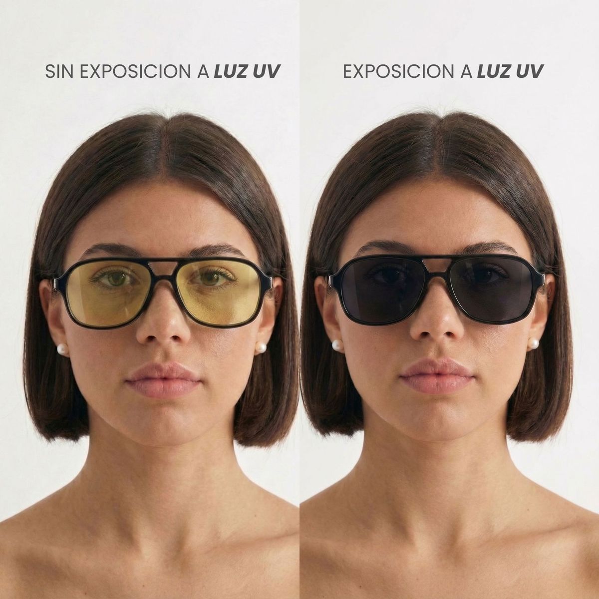 NOVY - Gafas Lentes De Sol Fotocromaticos Estilo Piloto UV400 Unisex