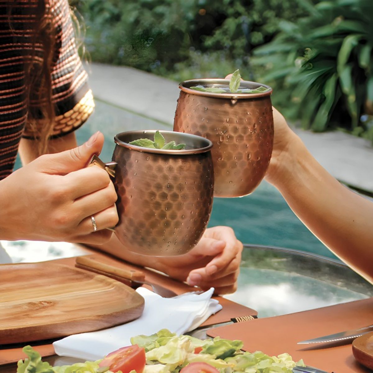 WAYU - COPPER MUG SET TAZAS WAYU