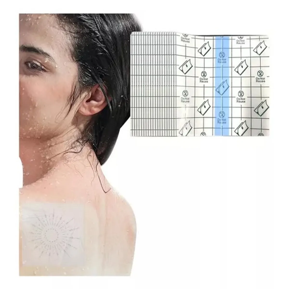 GENERICO - 20 Parche Impermeable Parche Para Heridas Parche Ducha