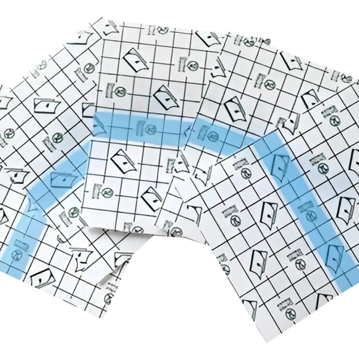 GENERICO - 20 Parche Impermeable Parche Para Heridas Parche Ducha