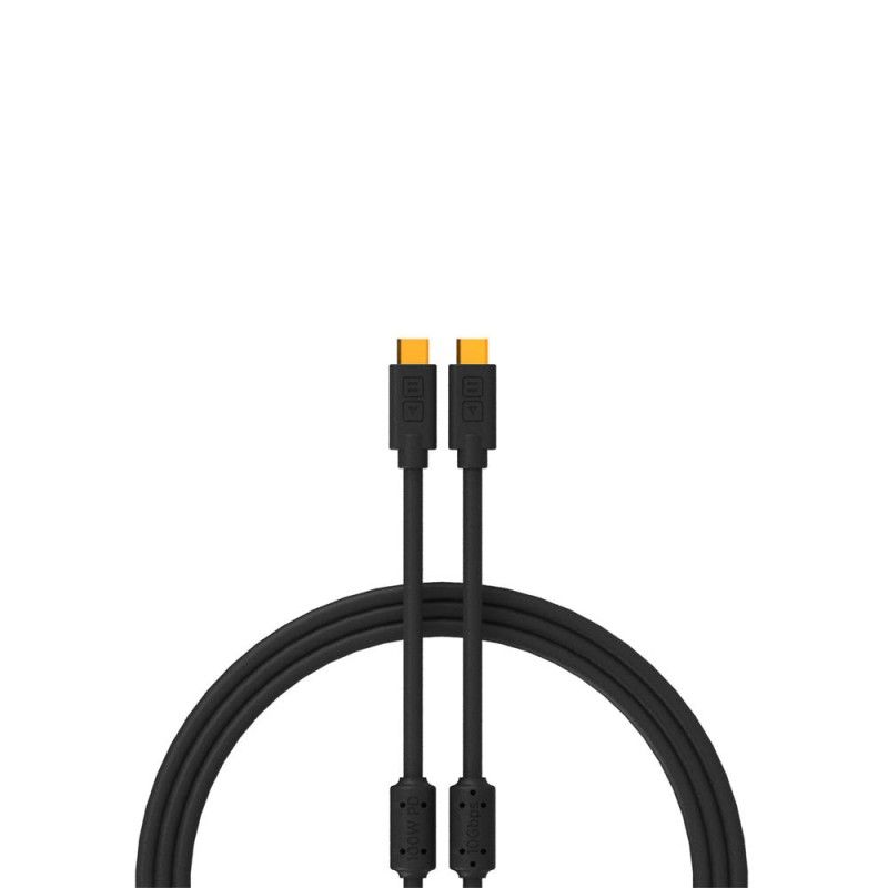 GENERICO - Cable USB C a USB C 3.2 optimizados 2  Metro Negro Chroma DJ Techtools