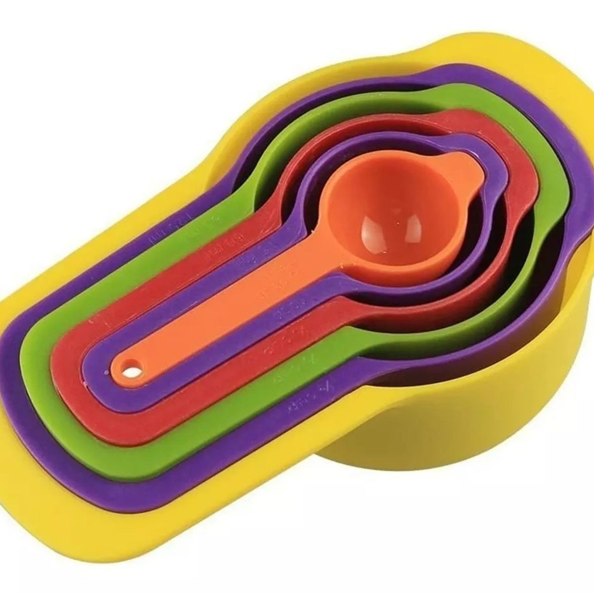 GENERICO - set cuchara medidora gramos cuchara y taza medidora 6 Pza