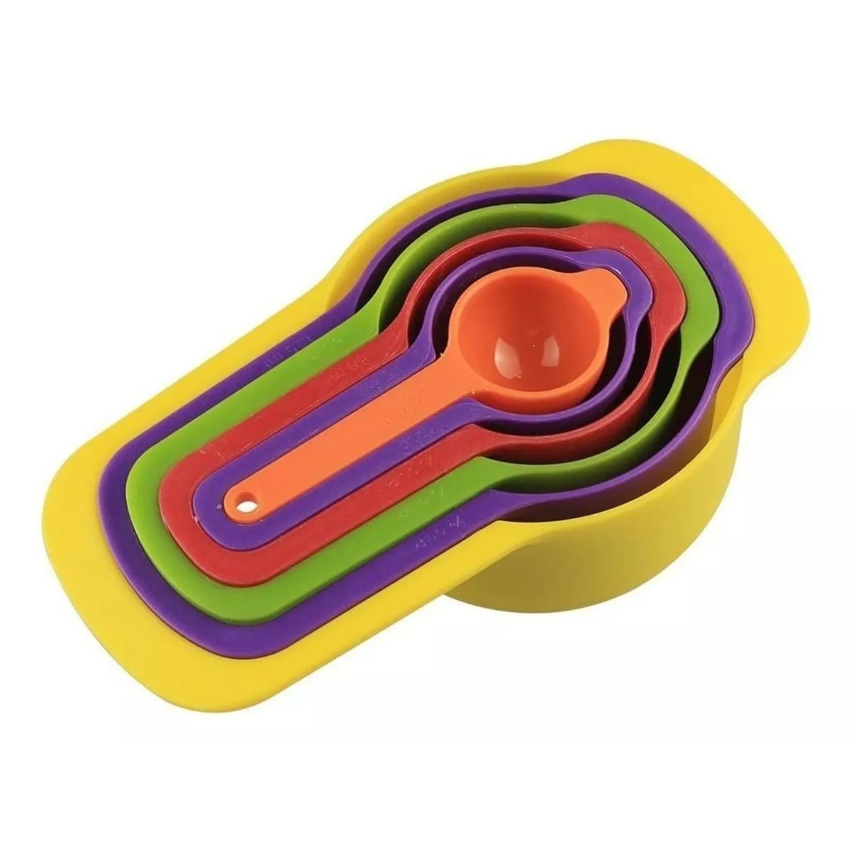 GENERICO - set cuchara medidora gramos cuchara y taza medidora 6 Pza