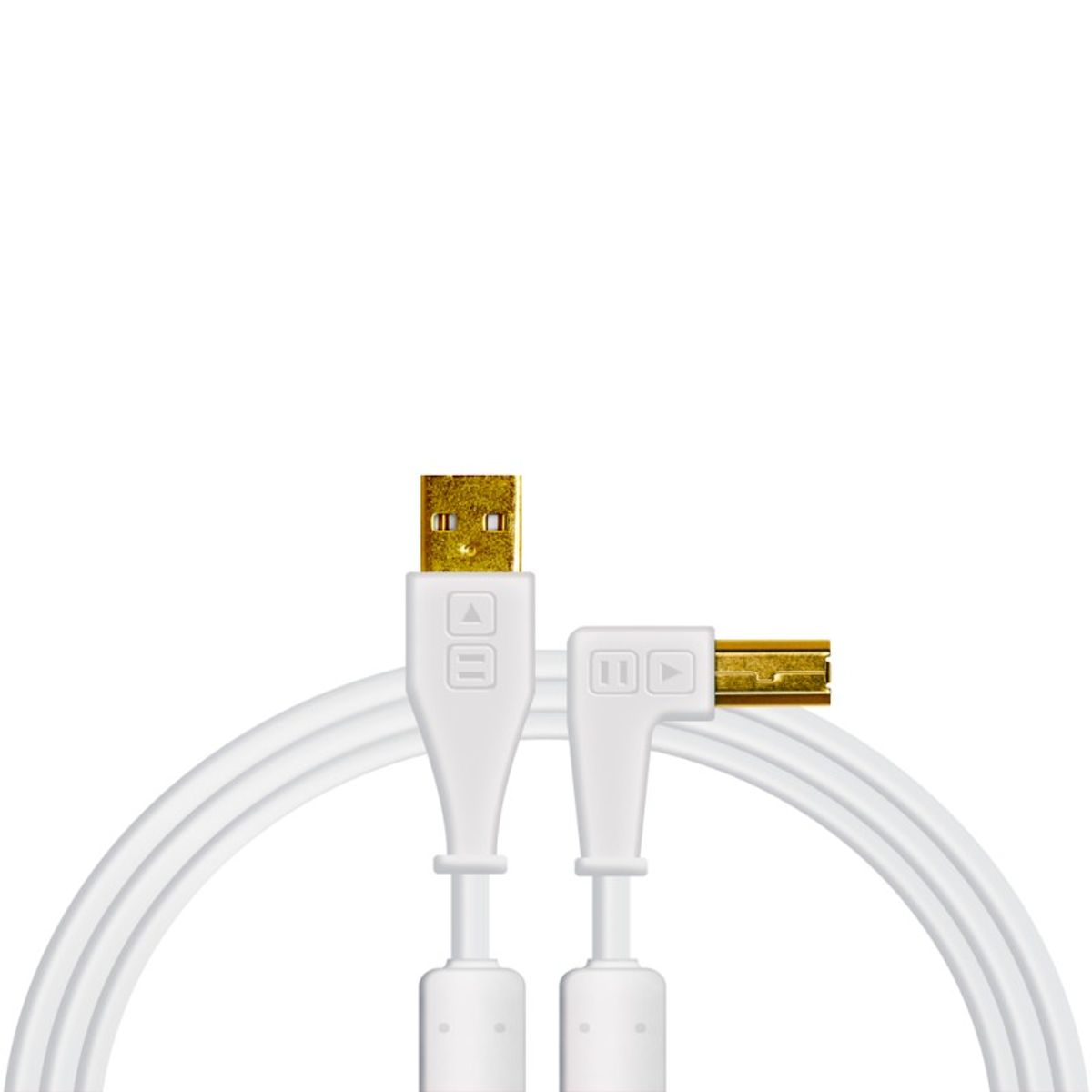 GENERICO - Cable USB-A a USB-B 15 Metros Angulo Blanco Cables DJ Techtools