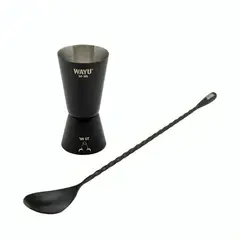 WAYU - SET DE MEDIDOR + CUCHARA COCTEL