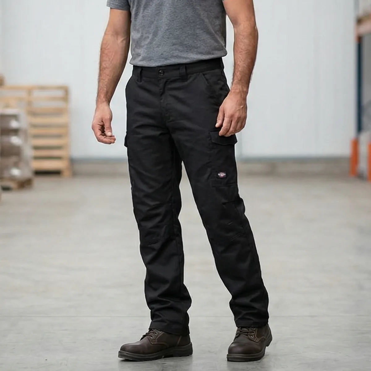 T-WORLD - Pantalón Cargo Gabardina Forro Polar Hombre