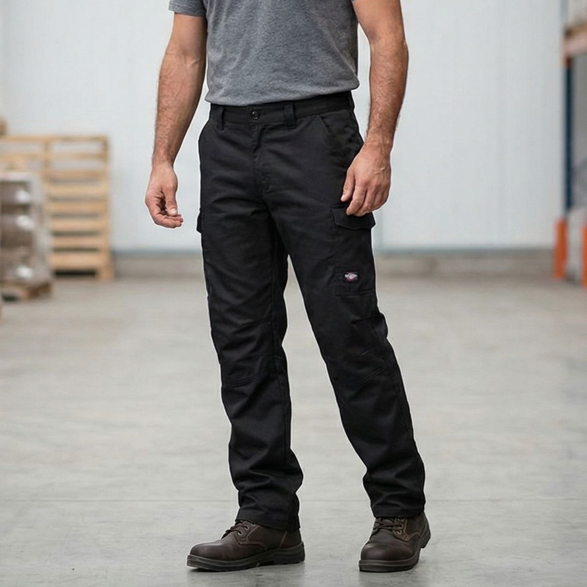 T-WORLD - Pantalón Cargo Gabardina Forro Polar Hombre