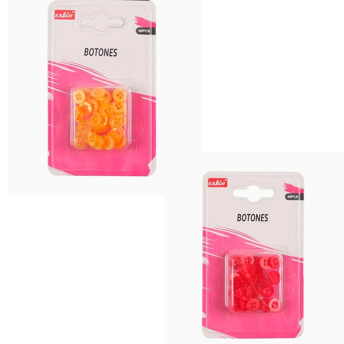 GENERICO - Set de Botones 40 pcs Color Amarillo