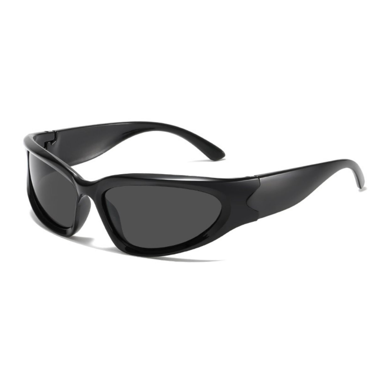 GENERICO - Gafas Lentes De Sol Gris Y2k Futurista UV400 Unisex