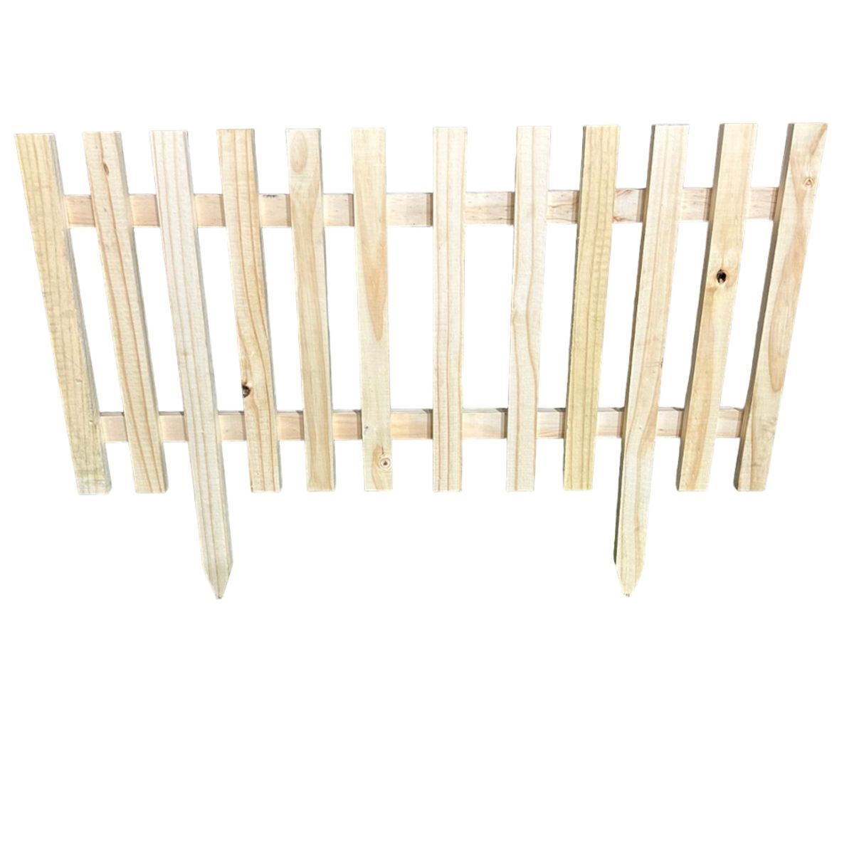GENERICO - Cerco o reja para jardin en pino cepillado 1 metro x 50cm