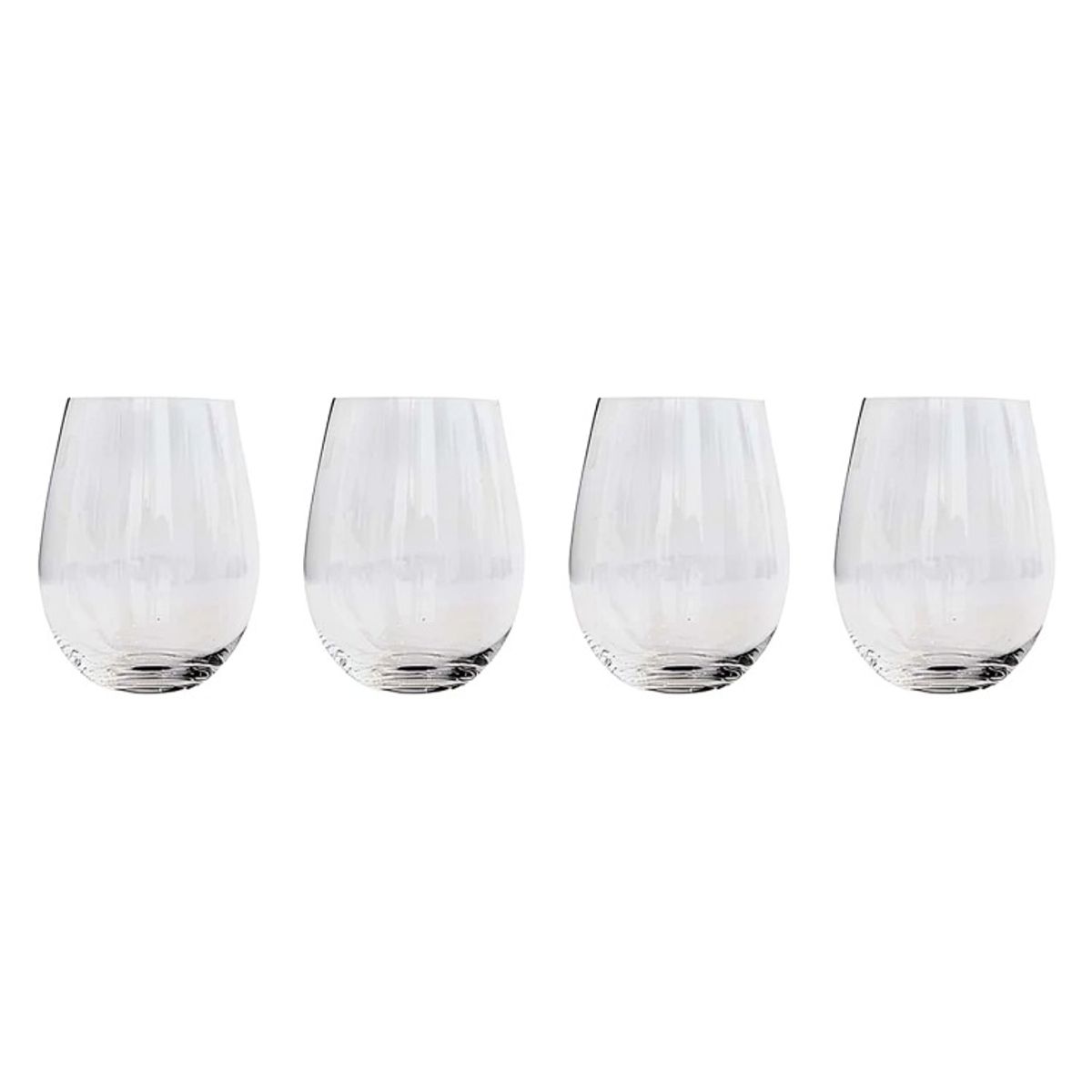 WAYU - SET 4 VASOS REDONDOS VIDRIO WAYU