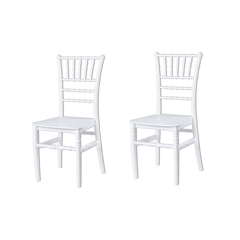 GENERICO - Pack 2 Sillas Fiesta Comedor Art Tiffany Blanca