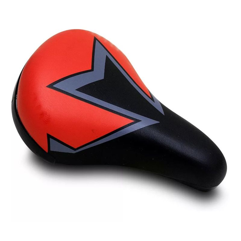 GENERICO - Sillin Asiento Bicicleta Niños 12 A 20 Acolchados Rojo