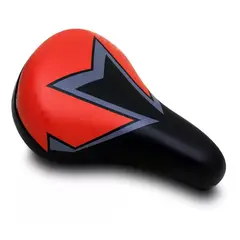 GENERICO - Sillin Asiento Bicicleta Niños 12 A 20 Acolchados Rojo
