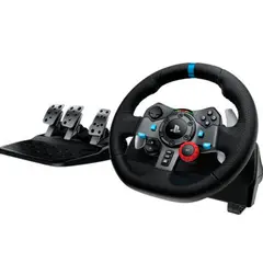 LOGITECH - Volante de Carrera - G29 Driving Force + Pedales - PS5-PS4-PC