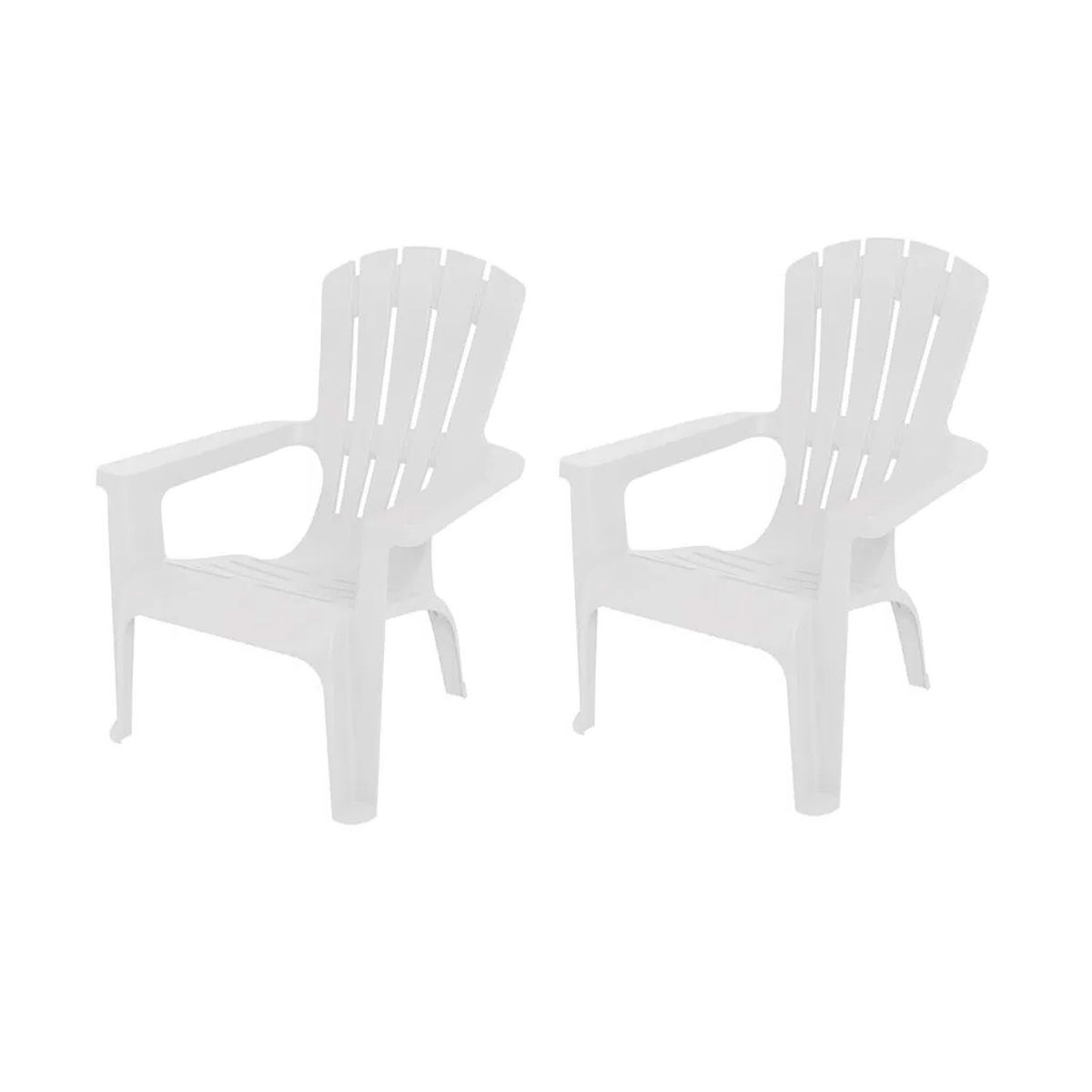GENERICO - Pack 2 Sillas Terraza Playera Paradise Blanca