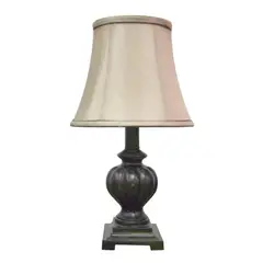 TEMPORA - Lámpara de sobremesa clásica negra envejecida