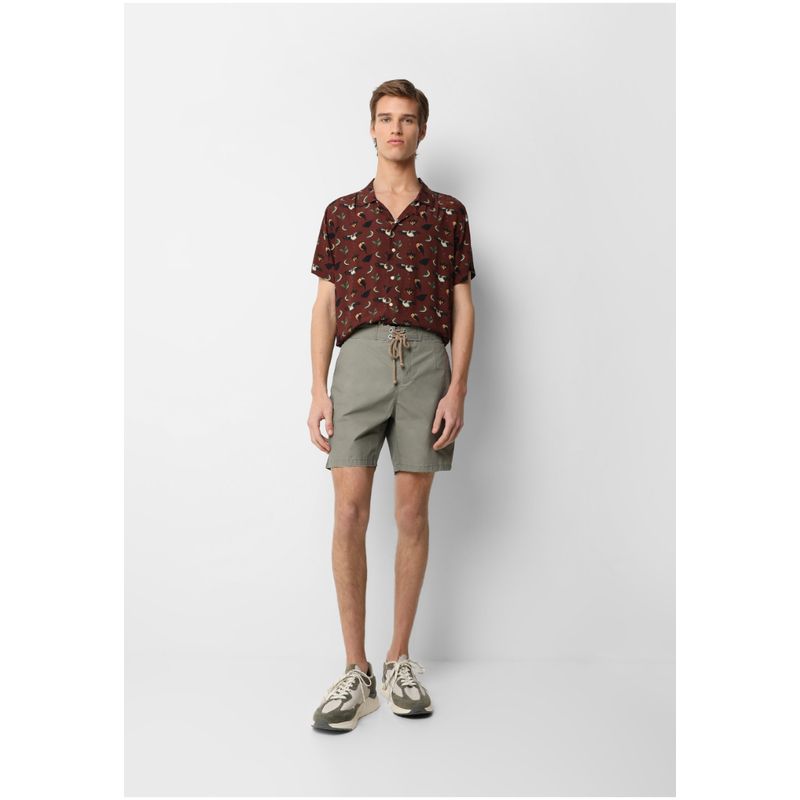 SCALPERS - Traje De Baño Liso Lavado Khaki