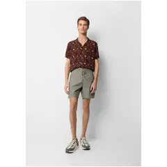 SCALPERS - Traje De Baño Liso Lavado Khaki