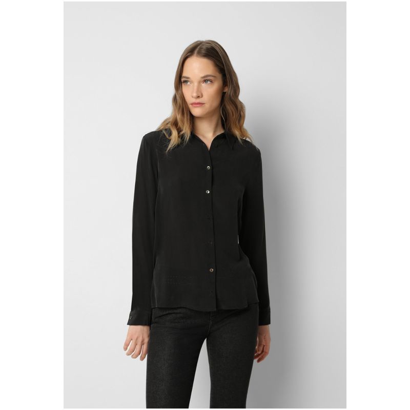SCALPERS - Camisa Seda Black