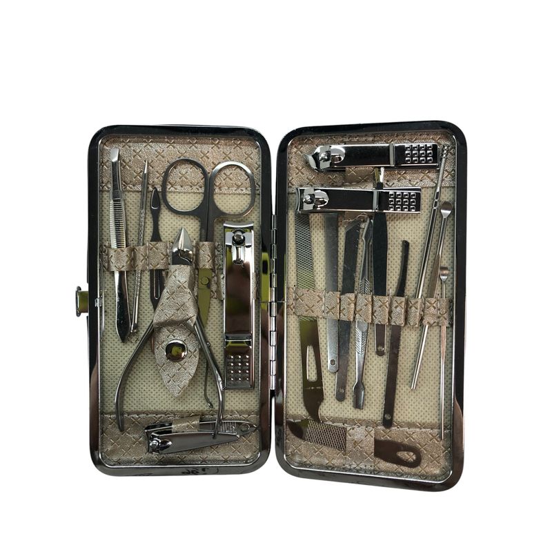 GENERICO - Kit De Manicura Profesional Set Para Cortar Uñas 19 Pzs