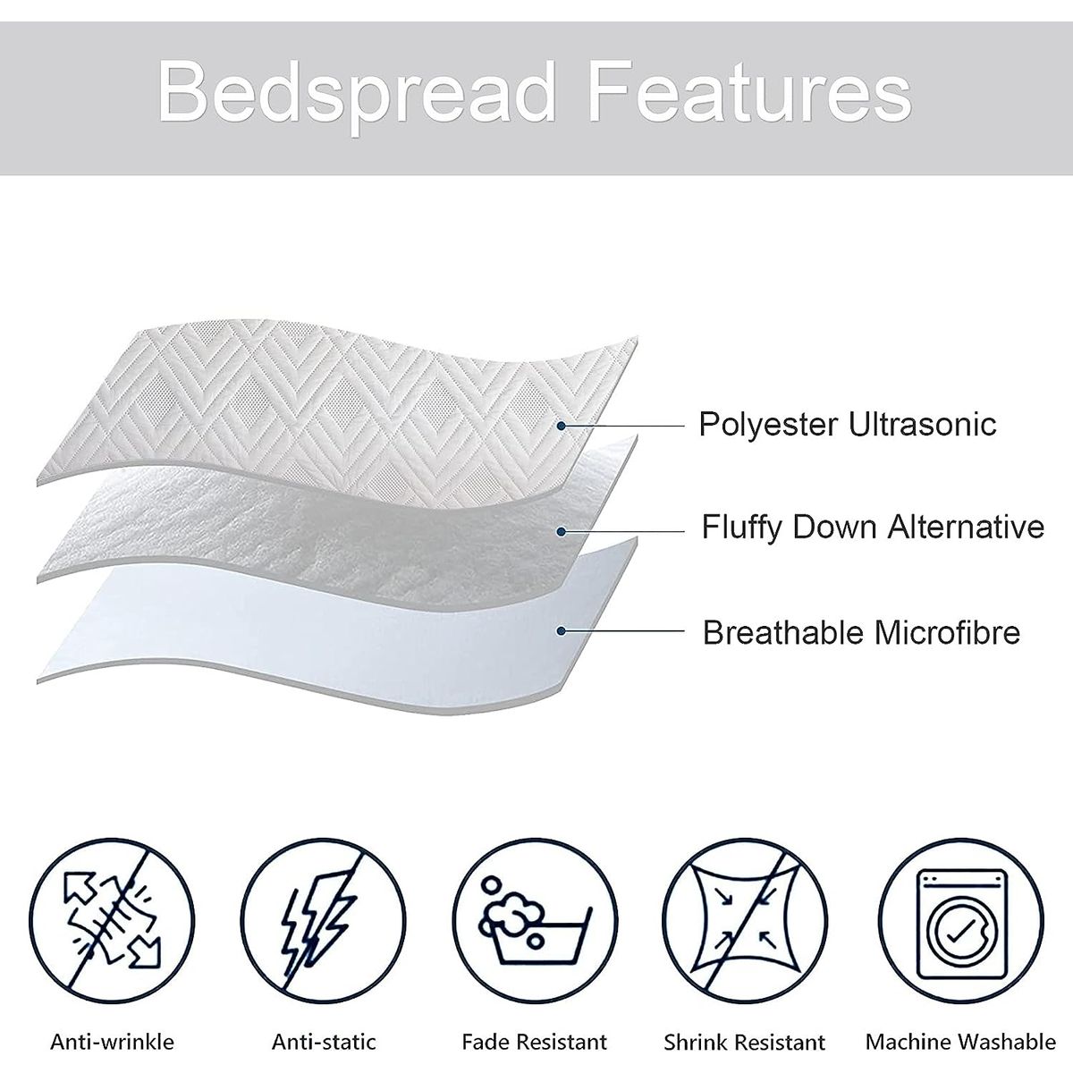 GENERICO - CUBRECAMA QUILT DE VERANO 2 PLAZAS CON DISEÑO ELEFANTE TF