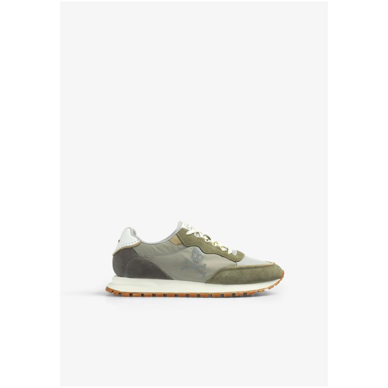 SCALPERS - Zapatillas Calavera Print High Density Lightkhaki