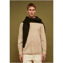 SCALPERS - Camisa Calavera Bordada Tono Beige
