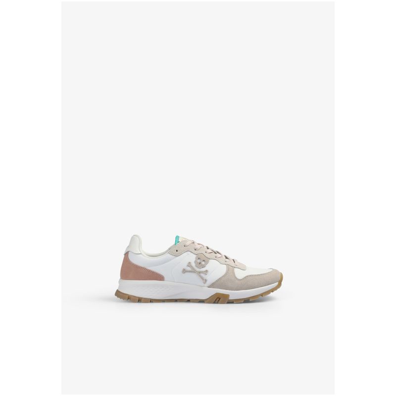 SCALPERS - Zapatillas Calavera Suela Dentada Offwhite