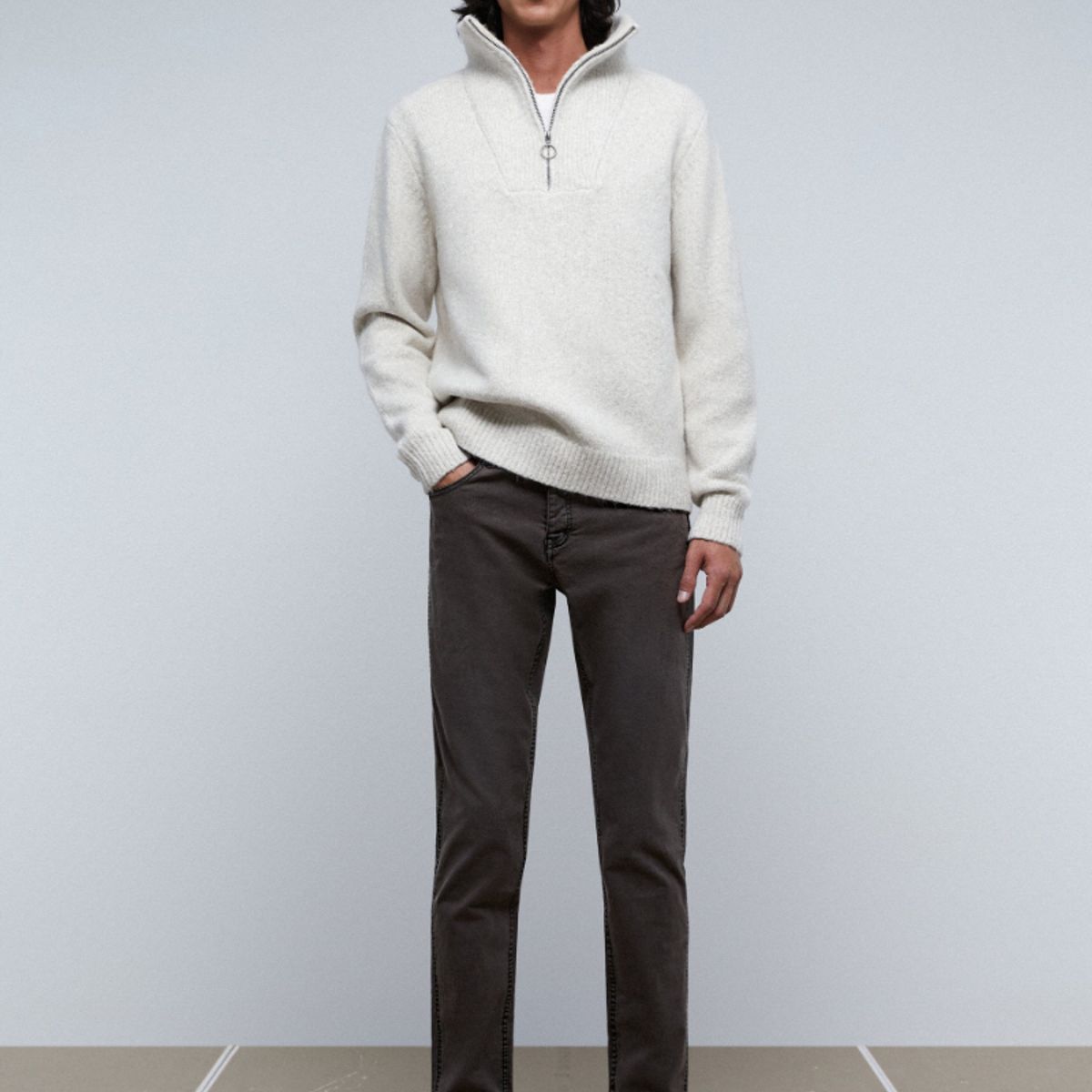 SCALPERS - Pantalón Cinco Bolsillos Brown