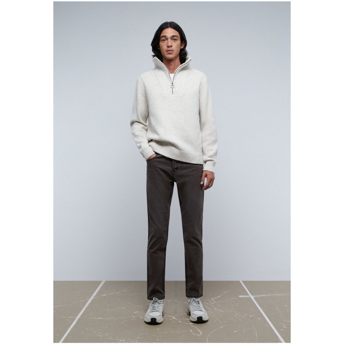 SCALPERS - Pantalón Cinco Bolsillos Brown