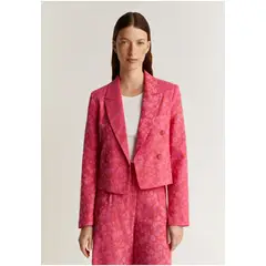 SCALPERS - Blazer Jacquard Flores Pink