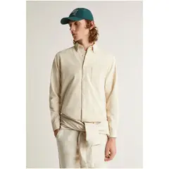 SCALPERS - Camisa Denim Rústica Cream