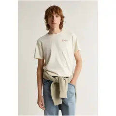 SCALPERS - Polera Rústica Print Offwhite