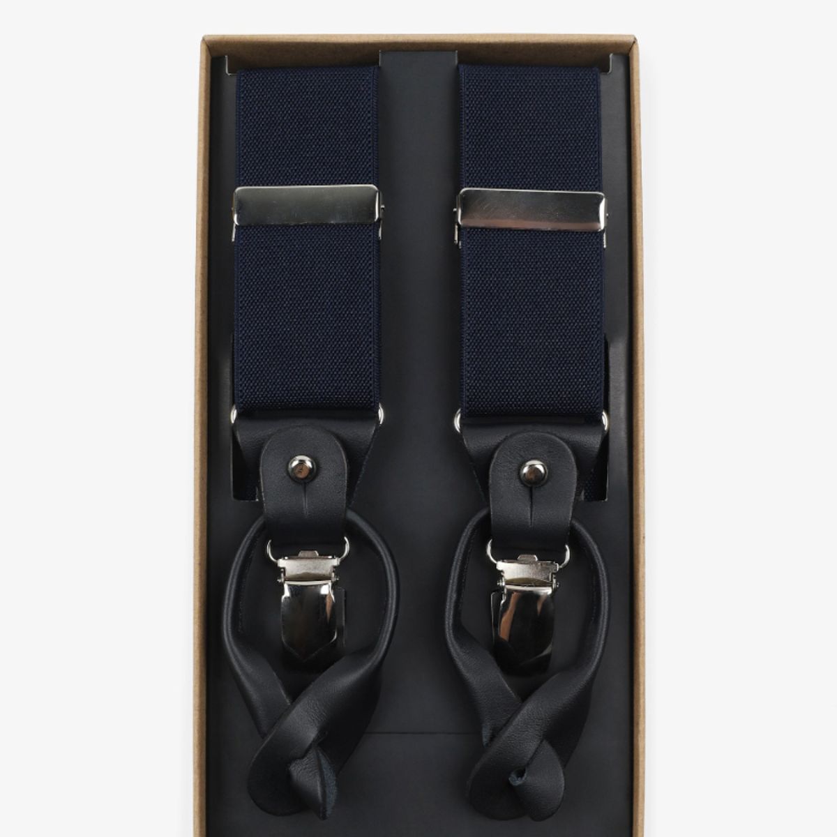 SCALPERS - Suspensores Jacquard Lisos Navy