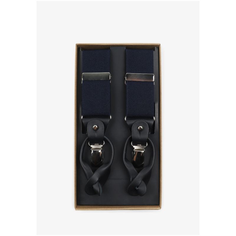 SCALPERS - Suspensores Jacquard Lisos Navy