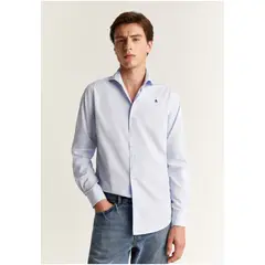 SCALPERS - Camisa Vestir Básica Lightblue