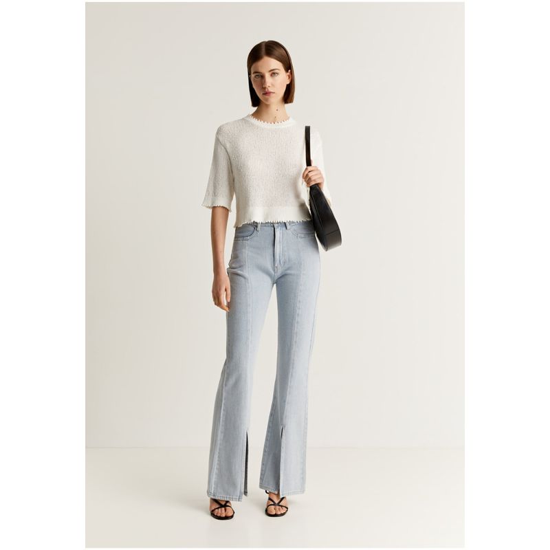 SCALPERS - Jeans Boot Cut Abertura Lightindigo